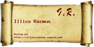 Illics Razmus névjegykártya
